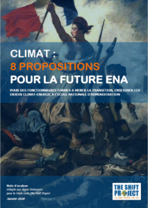 "Climat : 8 propositions pour la future ENA"